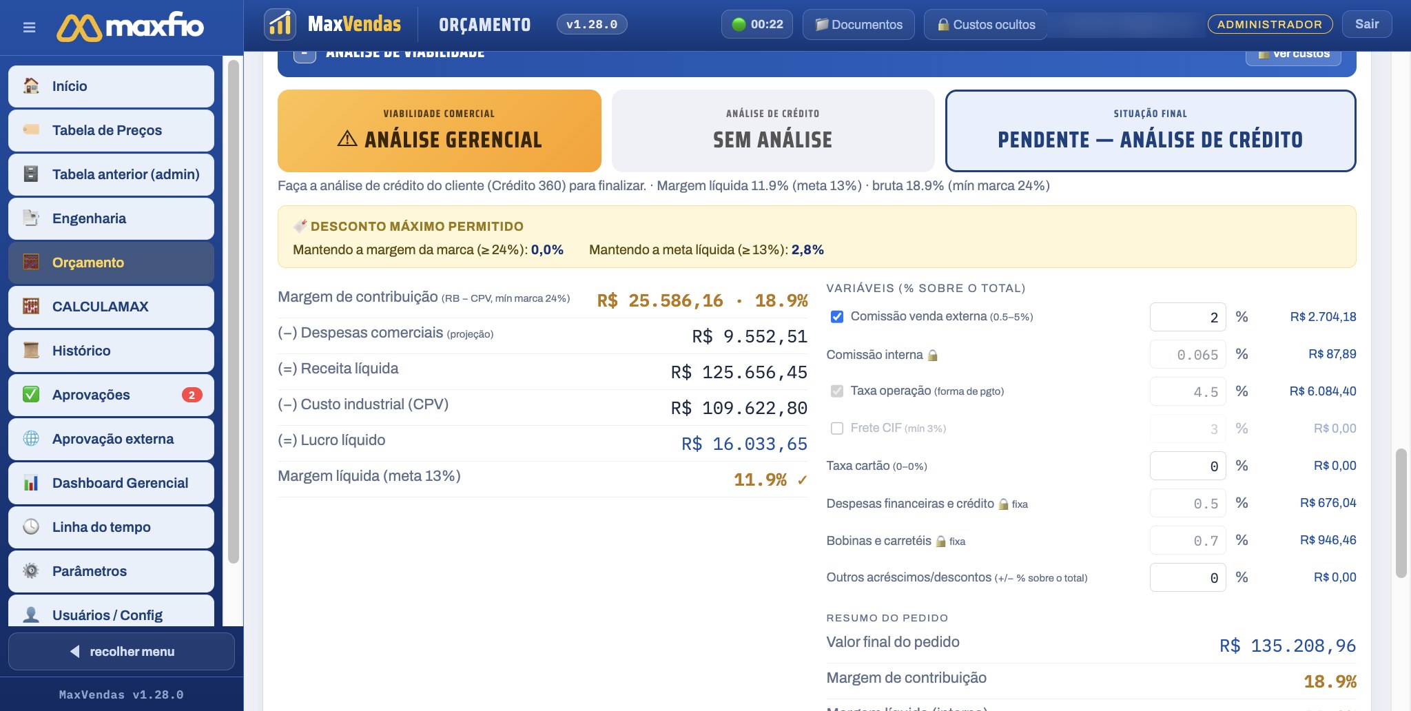 MaxVendas — análise de viabilidade comercial